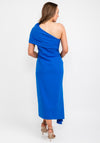 Caroline Kilkenny Vickie Drape Shoulder Maxi Dress, Blue