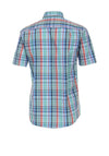 Casa Moda Short Sleeve Check Shirt, Blue Multi