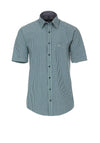 Casa Moda Check Short Sleeve Shirt, Green