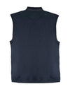 Casa Moda Contrast Zip Quilted Gilet, Navy & Orange