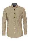 Casa Moda Stripe Long Sleeve Shirt, Yellow & Navy