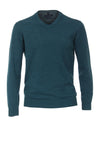 Casa Moda V Neck Sweater, Reflecting Pond