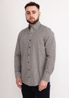 Casa Moda Geometrical Print Shirt, Orange Multi
