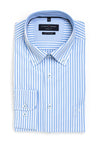Casa Moda Stripe Long Sleeve Shirt, Blue