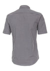 Casa Moda Gingham Print Short Sleeve Shirt, Dark Navy
