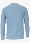Casa Moda Round Neck Knitted Sweater, Light Blue