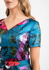 Cassandra Jenny Floral Maxi Dress Size 12, Green Multi
