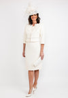 Cassandra Textured Bolero & Dress, Cream