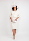 Cassandra Textured Bolero & Dress, Cream