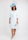 Cassandra Textured Bolero & Dress, Sky Blue