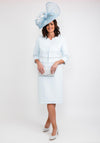 Cassandra Textured Bolero & Dress, Sky Blue