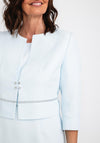 Cassandra Textured Bolero & Dress, Sky Blue
