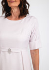 Cassandra Circle Print A Line Midi Dress, Pink