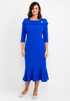 Cassandra Fishtail Maxi Dress, Royal Blue