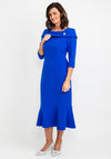 Cassandra Fishtail Maxi Dress, Royal Blue