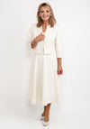 Cassandra Jacquard Bolero & A Line Dress, Cream