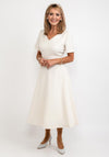 Cassandra Jacquard Bolero & A Line Dress, Cream