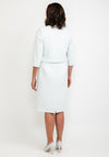 Cassandra Circle Jacquard Bolero & Midi Dress, Aqua