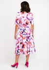 Casting Watercolour Floral Midi Dress, Violet Multi