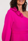 Casting One Shoulder Top & Trouser Outfit, Fuchsia