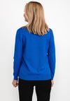Castle of Ireland Jacquard Collared Sweater, Cobalt