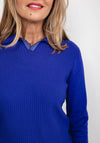 Castle of Ireland Jacquard Collared Sweater, Violet