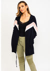 The Casual Company Madison Open Hooded Jacket, Navy Multi