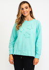The Casual Company Frankie Star Applique Sweater, Mint