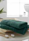 Catherine Lansfield Antibacterial Towel, Forest Green
