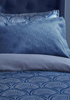Catherine Lansfield Art Deco Pearl Embellished Pillowshams, Navy