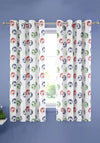 Catherine Lansfield Kids Eat Sleep Football Eyelet Curtains 66x72, White Multi