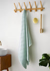 Catherine Lansfield Diamond Geometric Sculpted Towel, Sage