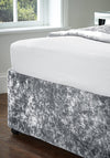 Catherine Lansfield Crushed Velvet Base Wrap, Silver