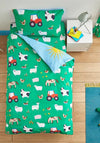 Catherine Lansfield Farmyard Animals Kids Duvet Set, Green