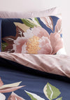 Catherine Lansfield Opulent Floral Reversible Double Duvet Set, Navy
