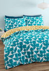 Catherine Lansfield Retro Geo Duvet Cover, Mustard