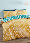 Catherine Lansfield Retro Geo Duvet Cover, Mustard