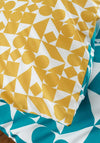 Catherine Lansfield Retro Geo Duvet Cover, Mustard