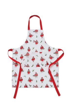 Catherine Lansfield Robins Apron, White