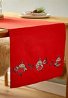 Catherine Lansfield Robins Table Runner, Red