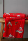 Catherine Lansfield Robins Cosy Throw, Red