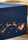 Catherine Lansfield Santa’s Christmas Wonderland Table Runner, Navy