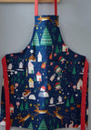Catherine Lansfield Santas Christmas Wonderland Apron, Navy