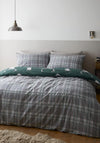 Catherine Lansfield Reversible Stag Duvet Set, Green