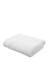 Catherine Lansfield Zero Twist Pom-Pom Bath Towel, White