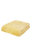 Catherine Lansfield Raschel Extra Large Velvet Throw, Ochre