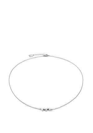 Coeur De Lion Small Dancing Geo Cube Necklace, Silver