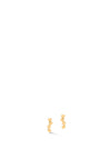 Coeur De Lion Dancing Geo Cube Earrings, Gold