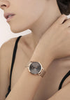 Coeur De Lion Mocha Matt Milanese Stainless Steel Watch, Rose Gold
