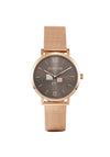 Coeur De Lion Mocha Matt Milanese Stainless Steel Watch, Rose Gold